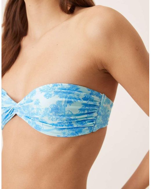 Kulani Kinis Green Ocean Paradise Bandeau Bikini Top