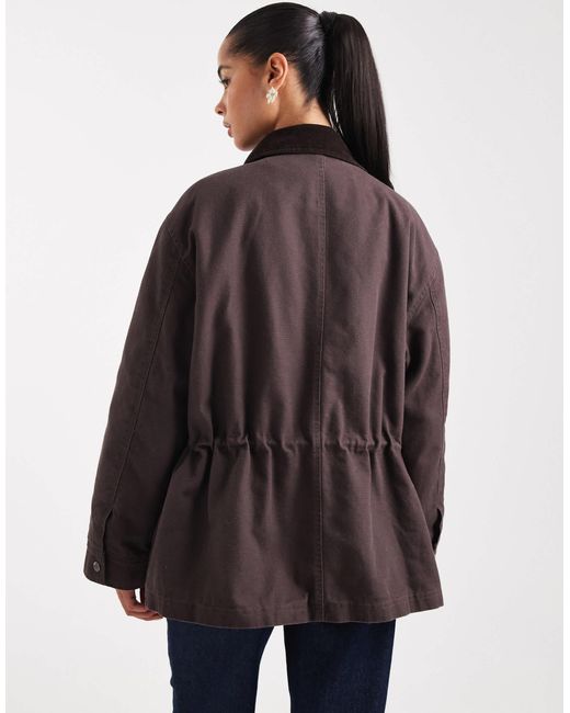 Veste cintrée à la taille - prune ASOS en coloris Blue