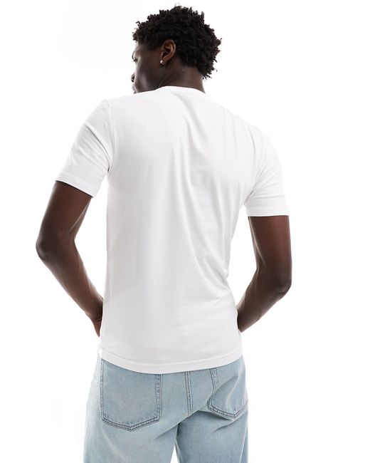 T-shirt attillata bianca di River Island in White da Uomo