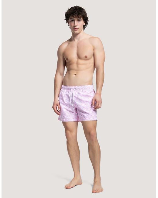 Apreslife Pink Metric Swim Shorts for men