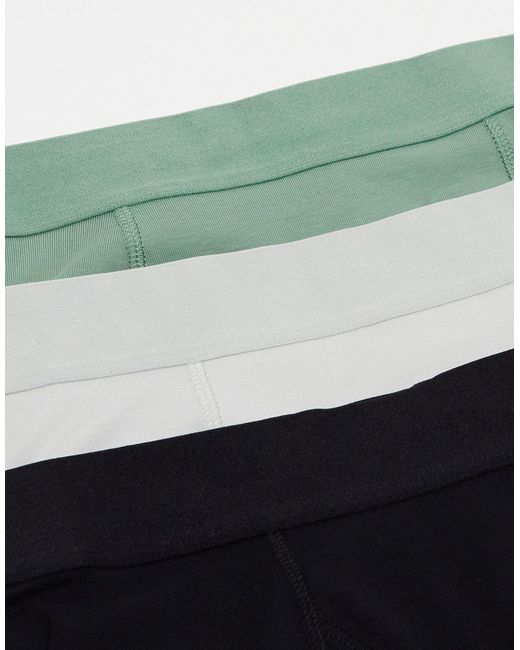 Weekday Green Boxer Briefs 3-pack for men