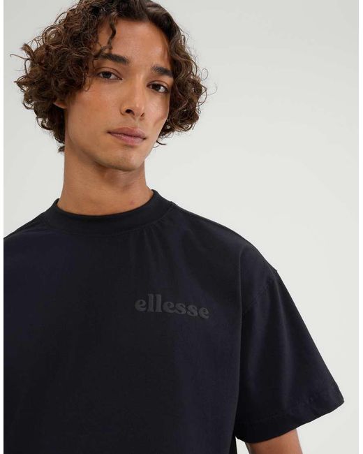 Ellesse Blue Entriamo Short Sleeve Graphic T-Shirt for men