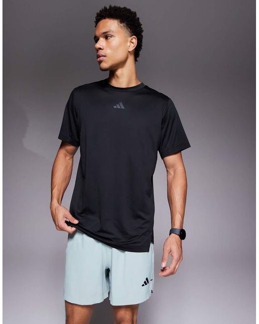 Adidas Originals Gray Adidas Training Essentials D4t T-shirt for men