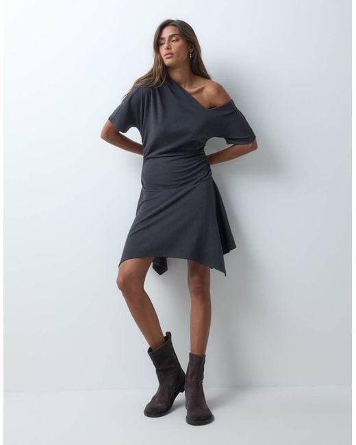 ASOS Multicolor Asymetric Hanky Hem Mini Dress