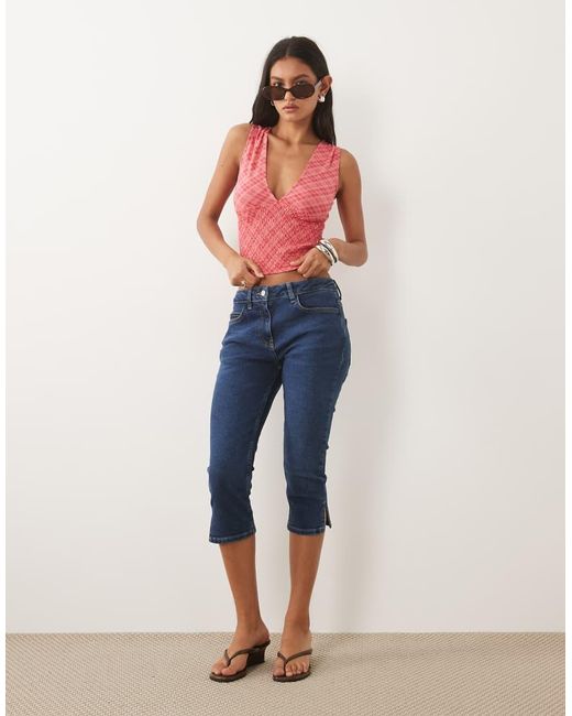 Motel Red Lantia V-neck Vest Top
