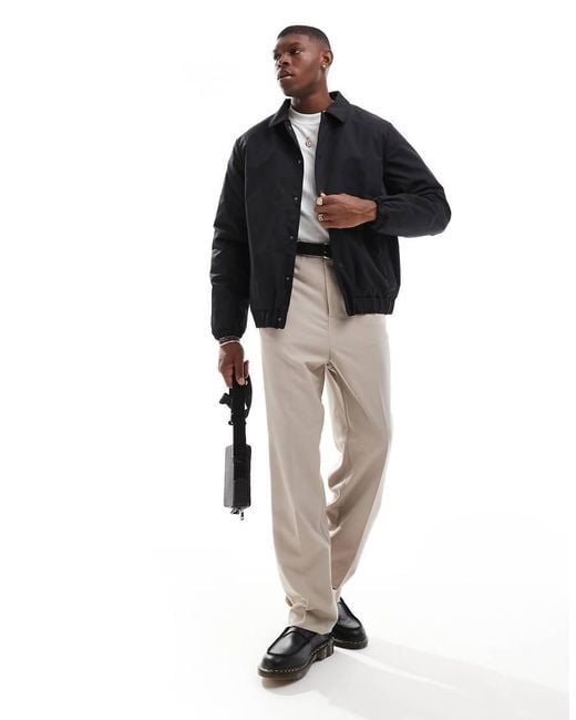 New Look Blue Padded Coach Jacket for men