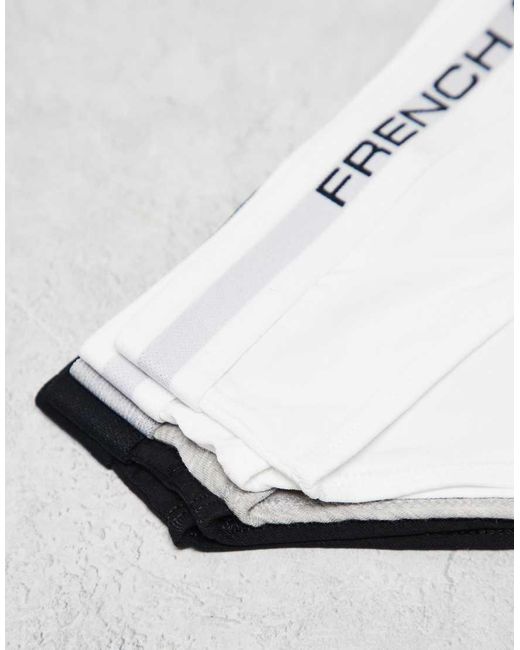 French Connection White 5 Pack Cotton Ladies Briefs