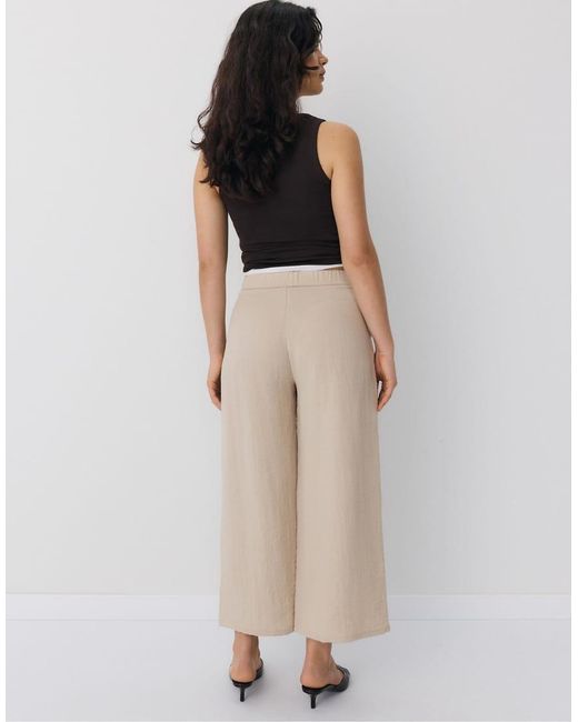 Stradivarius Natural Rustic Culottes