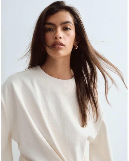 ARRANGE Natural T-shirt With Tie Waist Detail