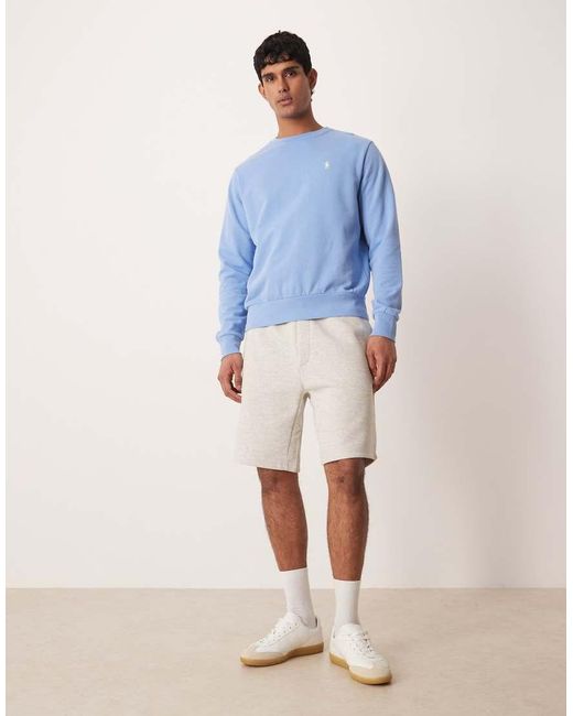 Polo Ralph Lauren Blue Icon Logo Double Knit Tech Shorts for men