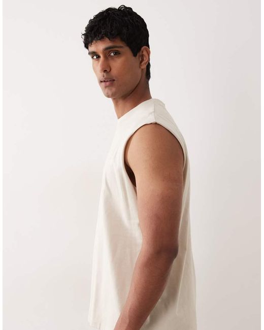 Jack & Jones Brown Vest With Front Logo for men