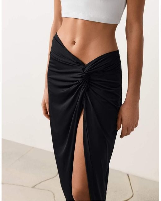 Oysho Natural Wrap Skirt