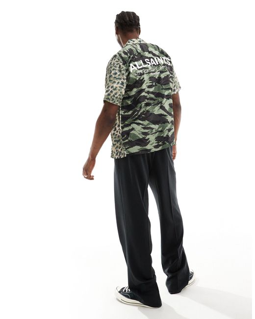 Underground - chemise à imprimé camouflage AllSaints pour homme en coloris Green