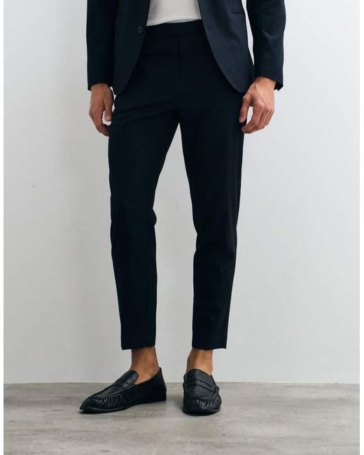 ASOS Blue Tapered Suit Pants for men