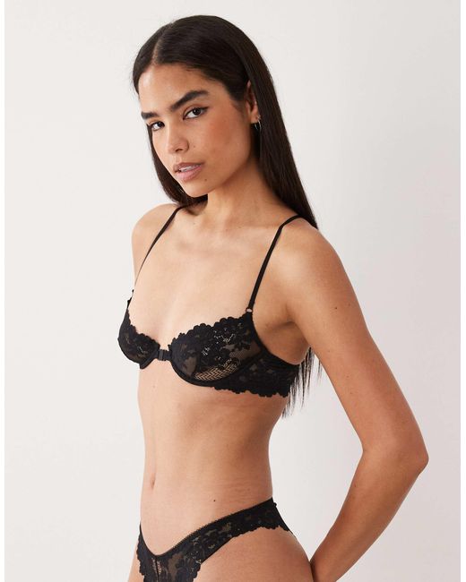 ASOS Black – ruby – bügel-bh aus spitze