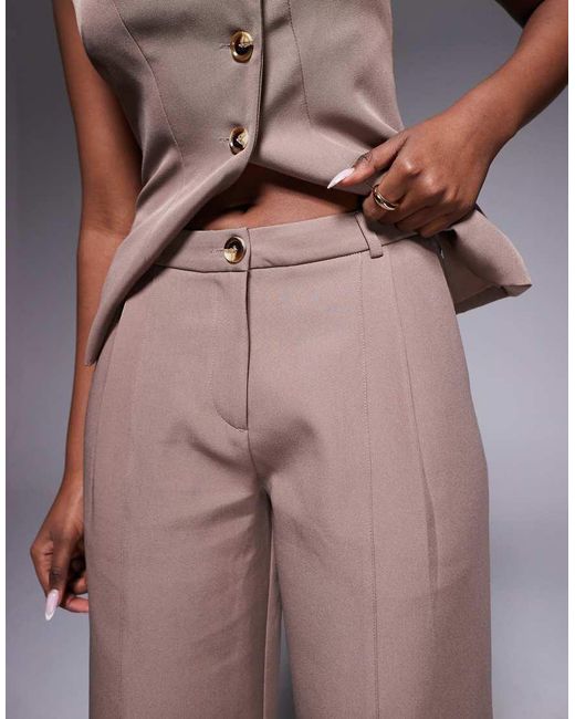 Kaiia Multicolor Exclusive Tailored Seam Detail Wide Leg Pants