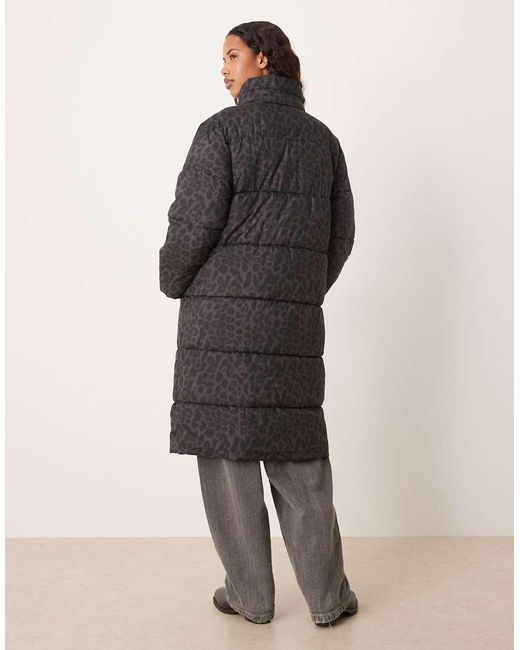 Vila Black Longline Puffer Jacket