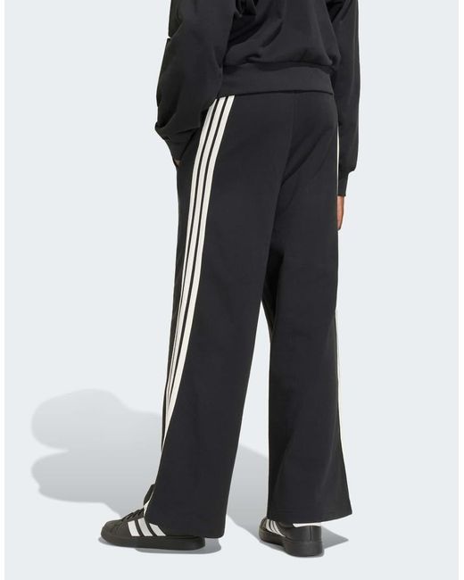 Adidas Originals Black Adidas Kit 3-stripes Wide Pant