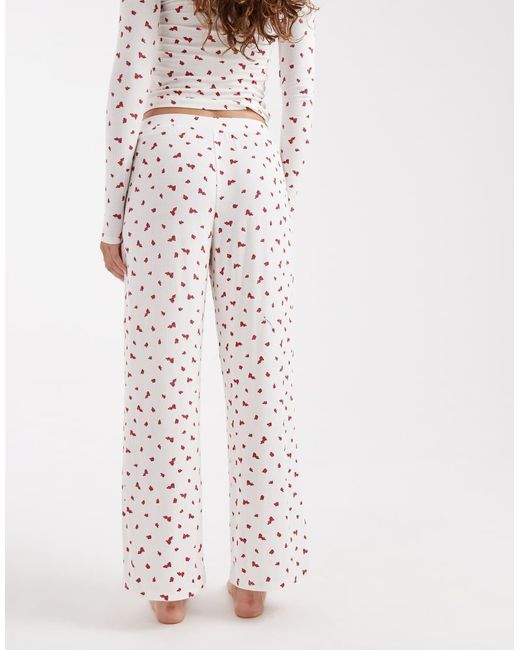 Cotton On White Sleep Recovery Wide Leg Pants