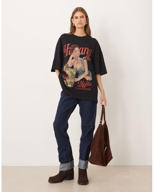 ASOS Black – oversize-t-shirt