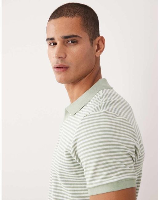 Threadbare Gray Short Sleeve Knitted Polo Top for men
