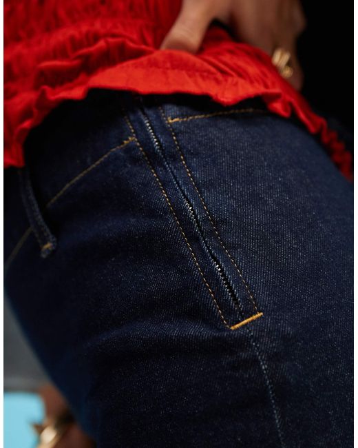 ASOS Blue Denim Pencil Skirt