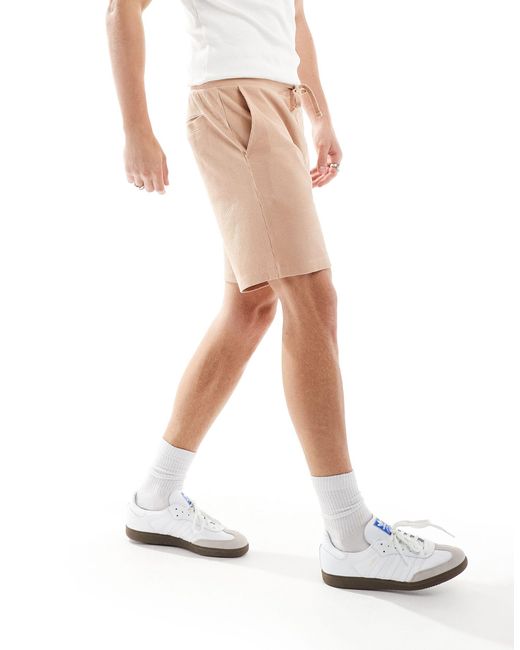 ASOS – schmal geschnittene shorts in White für Herren
