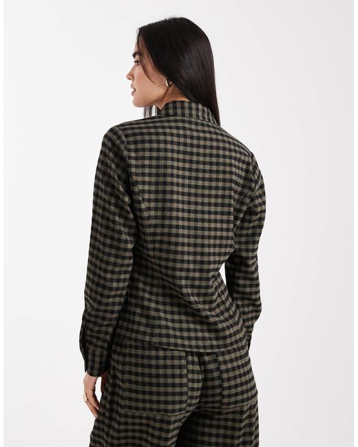 ASOS Black Cinched Shirt