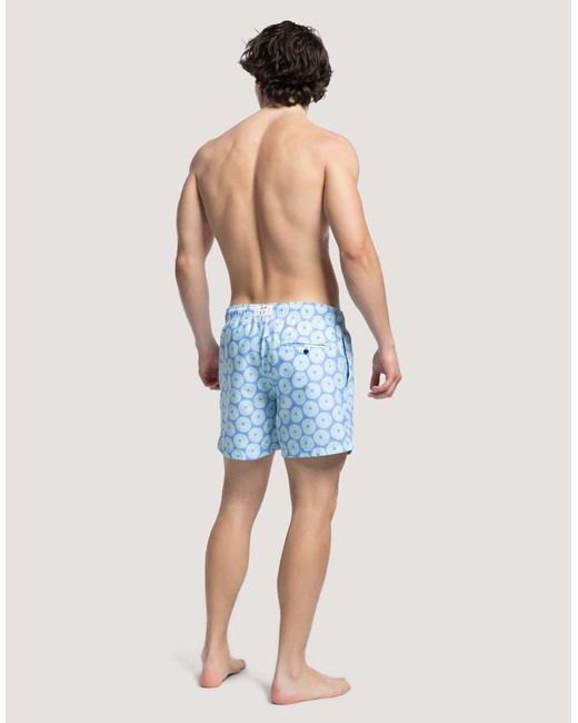 Apreslife Blue Urchin Swim Shorts for men