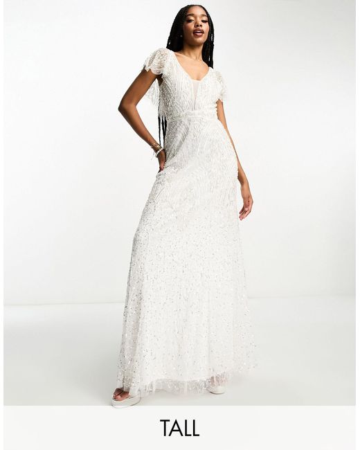 Beauut White Tall – bridal – auffälliges maxi-brautkleid