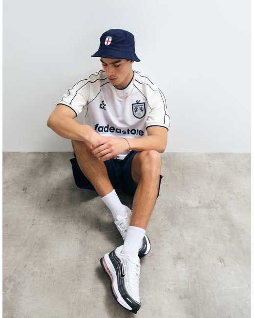Jack & Jones Blue England Bucket Hat for men