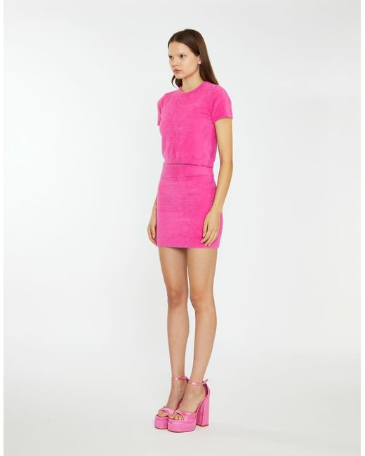 Collective The Label Pink High Waist Mini Skirt