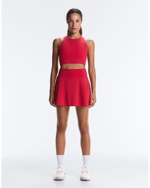Oysho Red Light Touch Crossover Back Tank Top