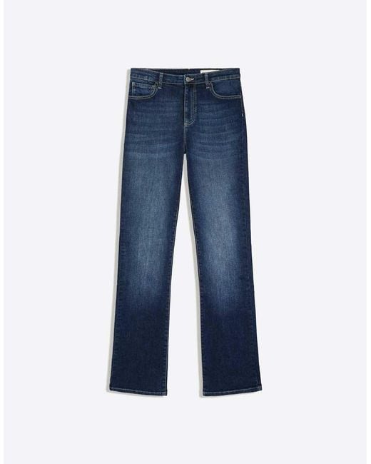 Bershka Blue Flared Jeans