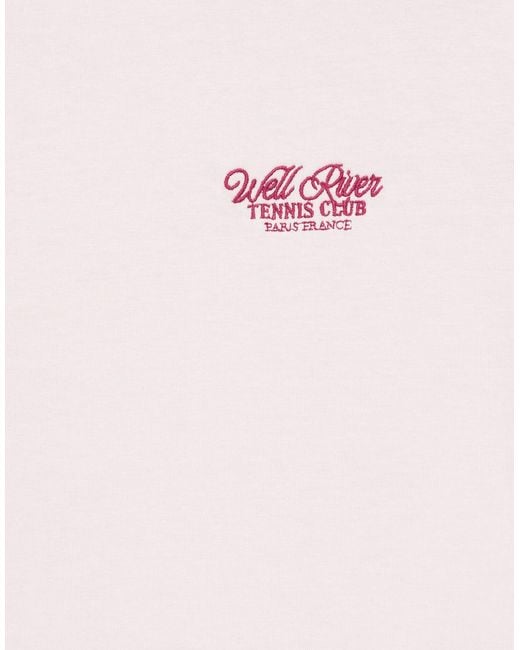 Pull&Bear Pink Tennis Club Graphic T-shirt for men