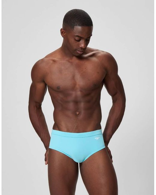 Speedo Blue Solid 'The 3" Swim Brief for men