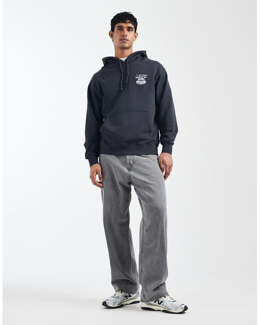 Levi's Blue Back Graphic Relaxed Hoodie for men