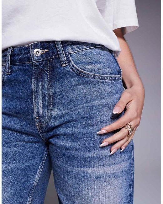 River Island Blue Denim Jorts