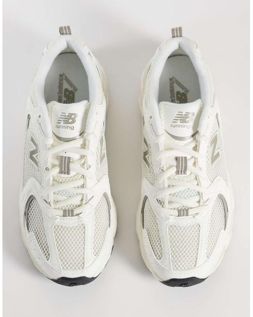 New Balance White 530 Trainers