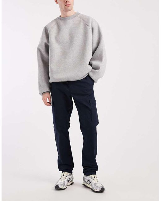 ASOS Blue Slim Pull On Cargo Pants for men