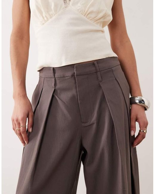 WeWoreWhat Brown Double Belt Trouser