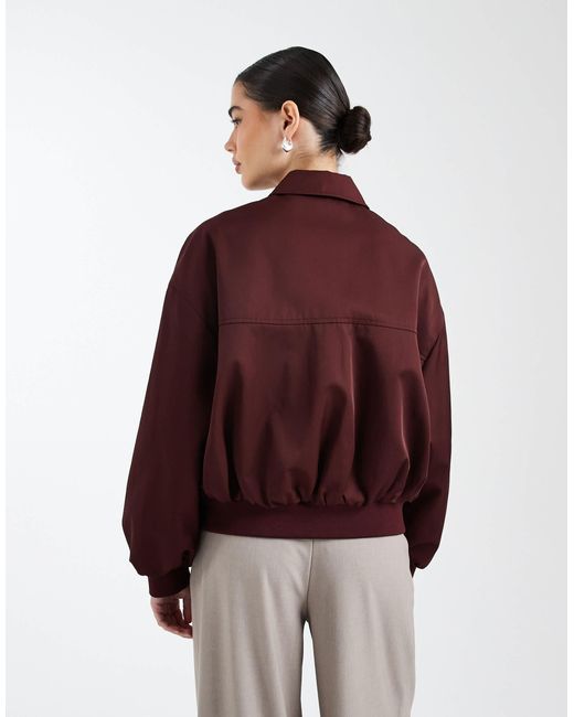ASOS Red Oversized Bomber Jacket