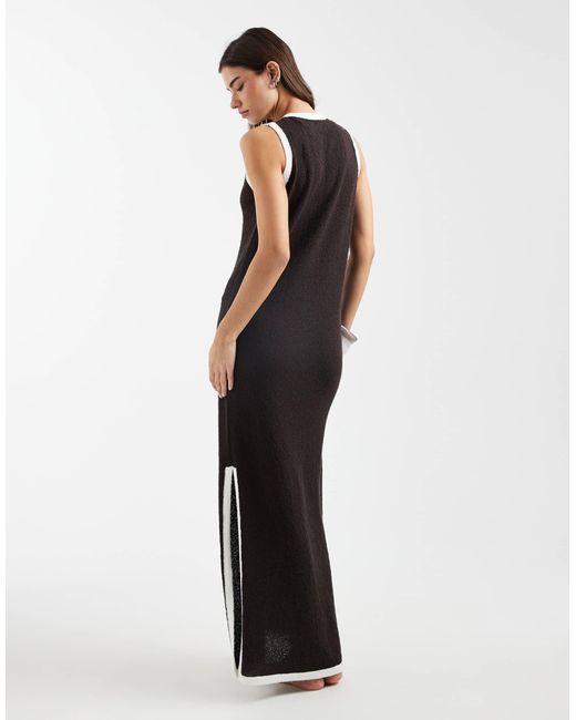 4th & Reckless Blue – gestricktes maxi-strandkleid