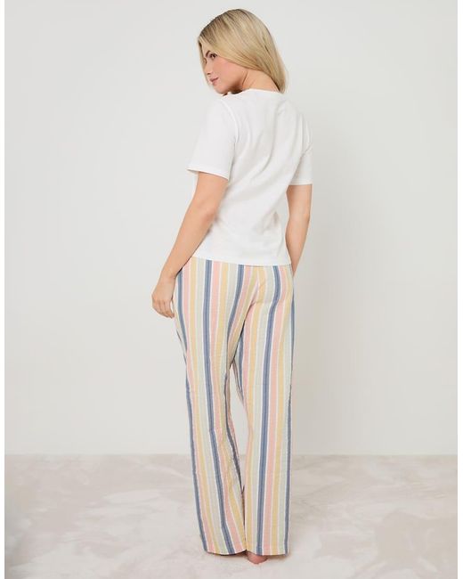 Threadbare Natural Lemonade Graphic Print Cotton Pyjamas (2-Piece Set)