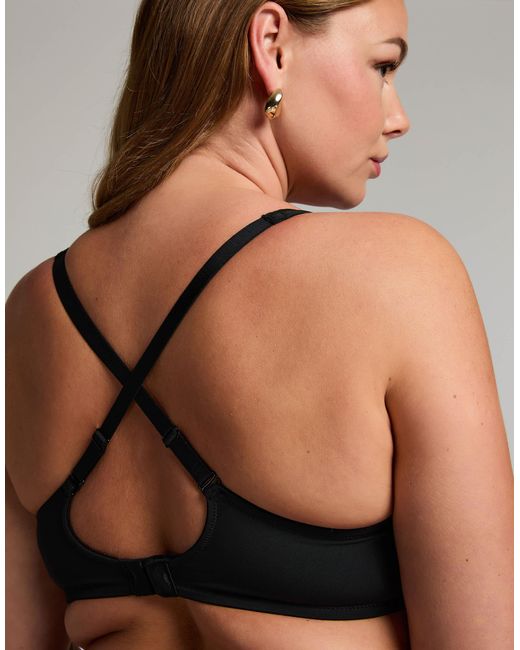 Hunkemöller Black Hunkemöller – unwattierter bügel-bh aus netzstoff