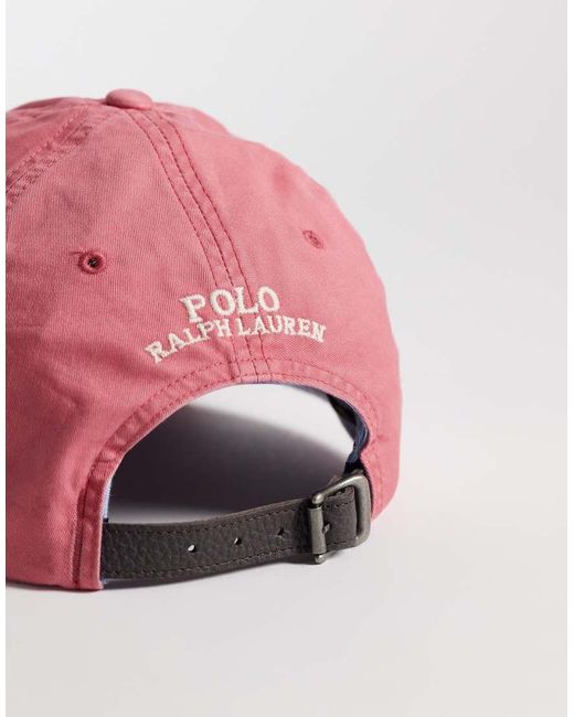 Polo Ralph Lauren Pink Icon Logo Baseball Cap for men