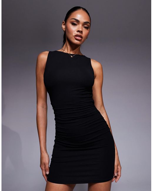 Oh Polly Open Back Stretch Mini Dress in Black | Lyst Oh Polly Open Back Stretch Mini Dress in Black | Lyst