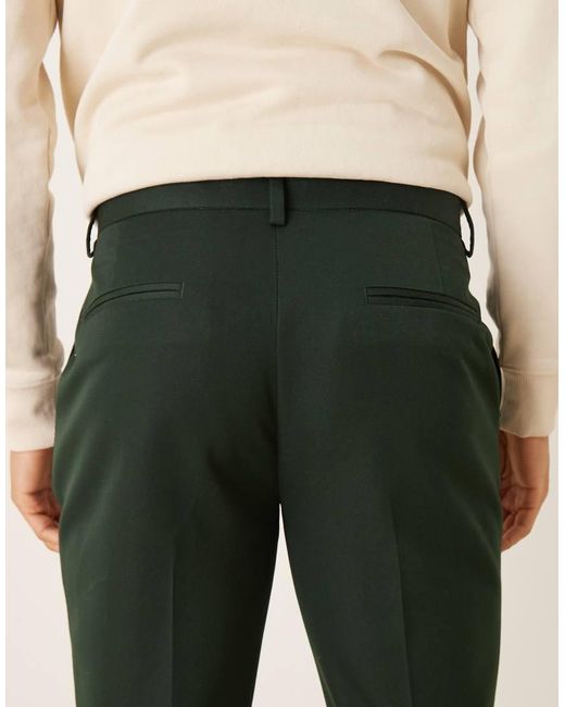 ASOS Green Tailored Slim Trousers for men