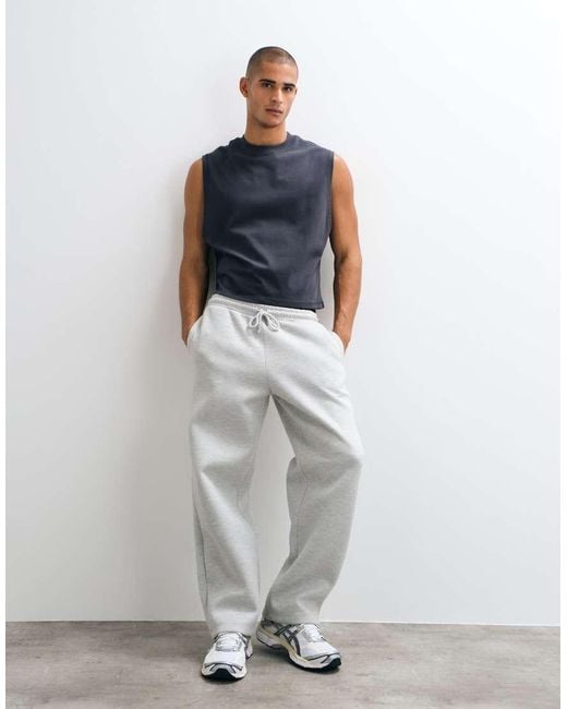 4505 Blue Cotton Cropped Lifting Tank Top With Quick Dry Finish for men