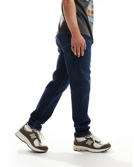Weekday – barrel – schmal zulaufende jeans in Blue für Herren